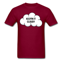 Load image into Gallery viewer, Keepin&#39; It Cloudy Classic Tee - burgundy
