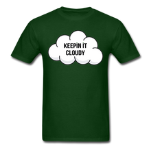Load image into Gallery viewer, Keepin&#39; It Cloudy Classic Tee - forest green
