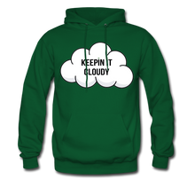 Load image into Gallery viewer, Keepin&#39; It Cloudy Hoodie - forest green
