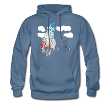 Load image into Gallery viewer, Keeping&#39; It Cloudy ROTC Hoodie - denim blue
