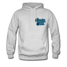 Load image into Gallery viewer, Charing Cross No Batteries Hoodie (chest logo) - ash 
