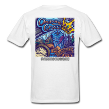 Load image into Gallery viewer, Charing Cross No Batteries Tee (chest logo) - white
