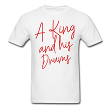 Load image into Gallery viewer, A King and his Drums Classic Tee - white
