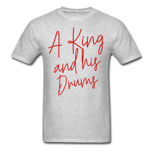 Load image into Gallery viewer, A King and his Drums Classic Tee - heather gray
