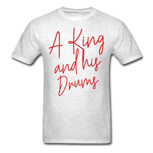 Load image into Gallery viewer, A King and his Drums Classic Tee - light heather gray
