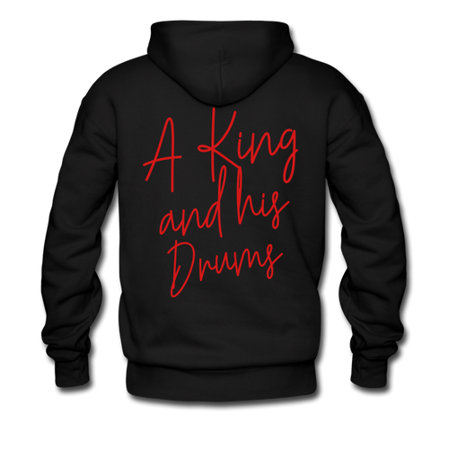 A King and his Drums Hoodie - black