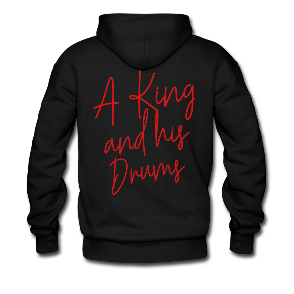 A King and his Drums Hoodie - black