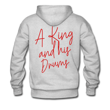 Load image into Gallery viewer, A King and his Drums Hoodie - ash 
