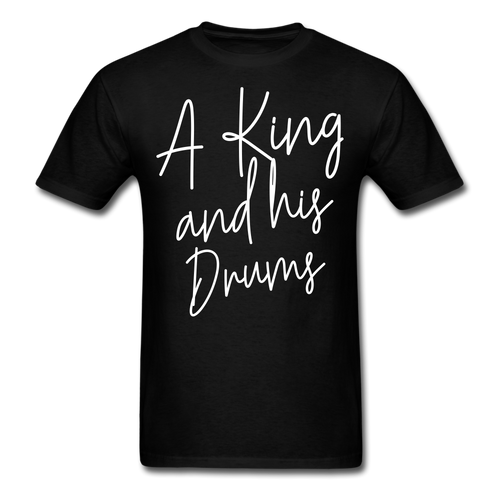 A King And His Drums T-shirt - black
