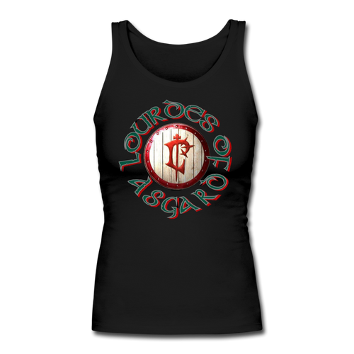 Lourdes Of Asgard Women's Fitted Tank - black