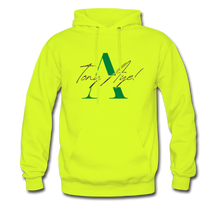 Load image into Gallery viewer, Tony Aye! Hoodie - safety green

