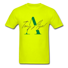 Load image into Gallery viewer, Tony Aye! Tee - safety green
