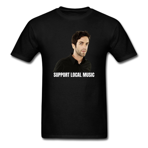 My Merch And Music Support Local Music - black