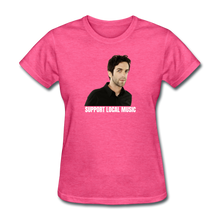 Load image into Gallery viewer, My Merch And Music Support Local Music Women&#39;s Tee - heather pink
