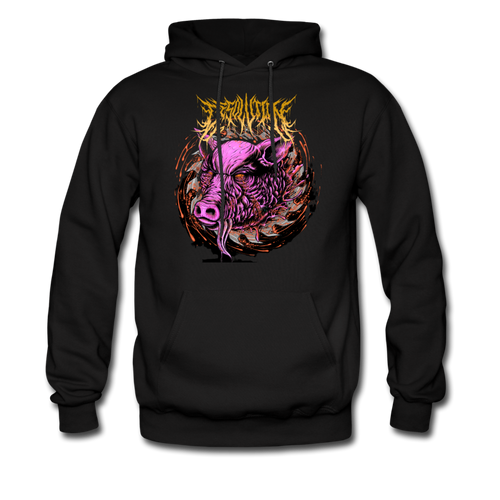 Desloution Pig Head Hoodie - black