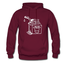 Load image into Gallery viewer, Milk Krayt White Logo Hoodie - burgundy
