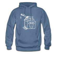 Load image into Gallery viewer, Milk Krayt White Logo Hoodie - denim blue
