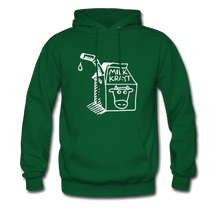 Load image into Gallery viewer, Milk Krayt White Logo Hoodie - forest green
