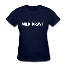 Load image into Gallery viewer, Milk Krayt Women&#39;s Tee - navy
