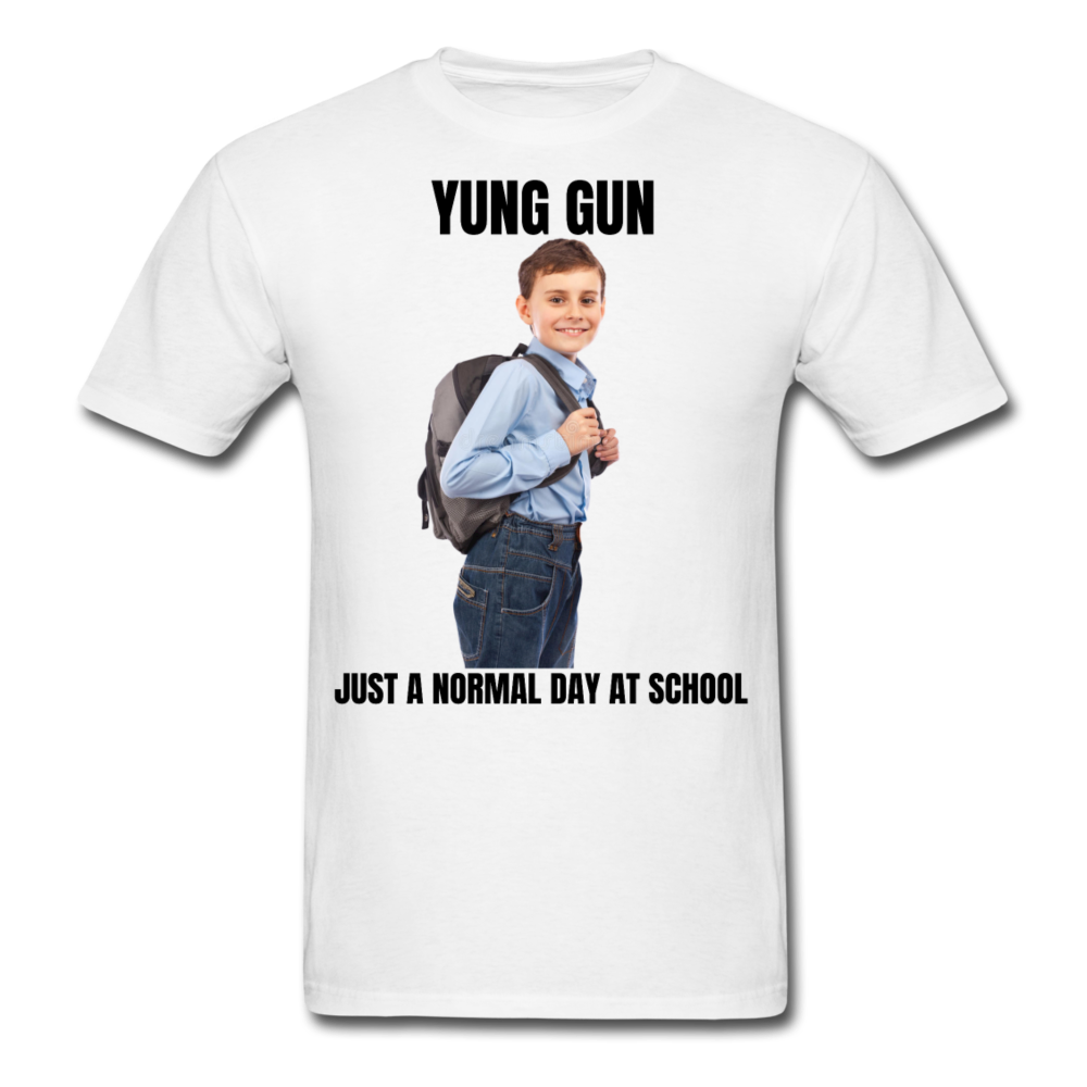 YUNG GUN  Normal Day Tee - white