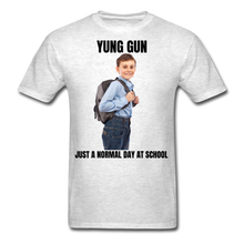 Load image into Gallery viewer, YUNG GUN  Normal Day Tee - light heather gray

