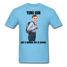 Load image into Gallery viewer, YUNG GUN  Normal Day Tee - aquatic blue
